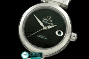 Omega - Deville Ladymatic Mid SS/SS Black 2813 21J