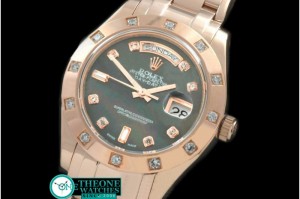 Rolex - RG 12 Diam Bez MOP Black Diam Swiss Eta 2836-2