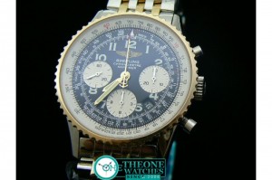 BREITLING NAVITIMER 2 TONE BLACK DIAL NUMBER CHRONOS 28800BPH