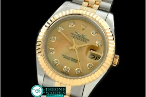 Rolex - SS/YG Jubilee MOP Gold Diamond Swiss Eta 2671-2